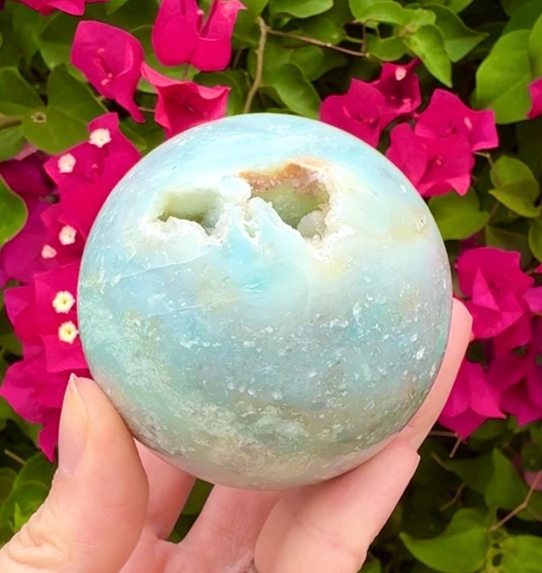 Madagascar Amazonite Sphere Ocean Blue Crystal Sphere