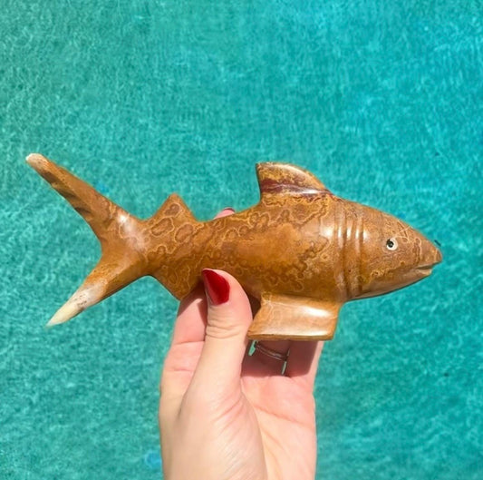 Onyx Shark Carving From Mexico