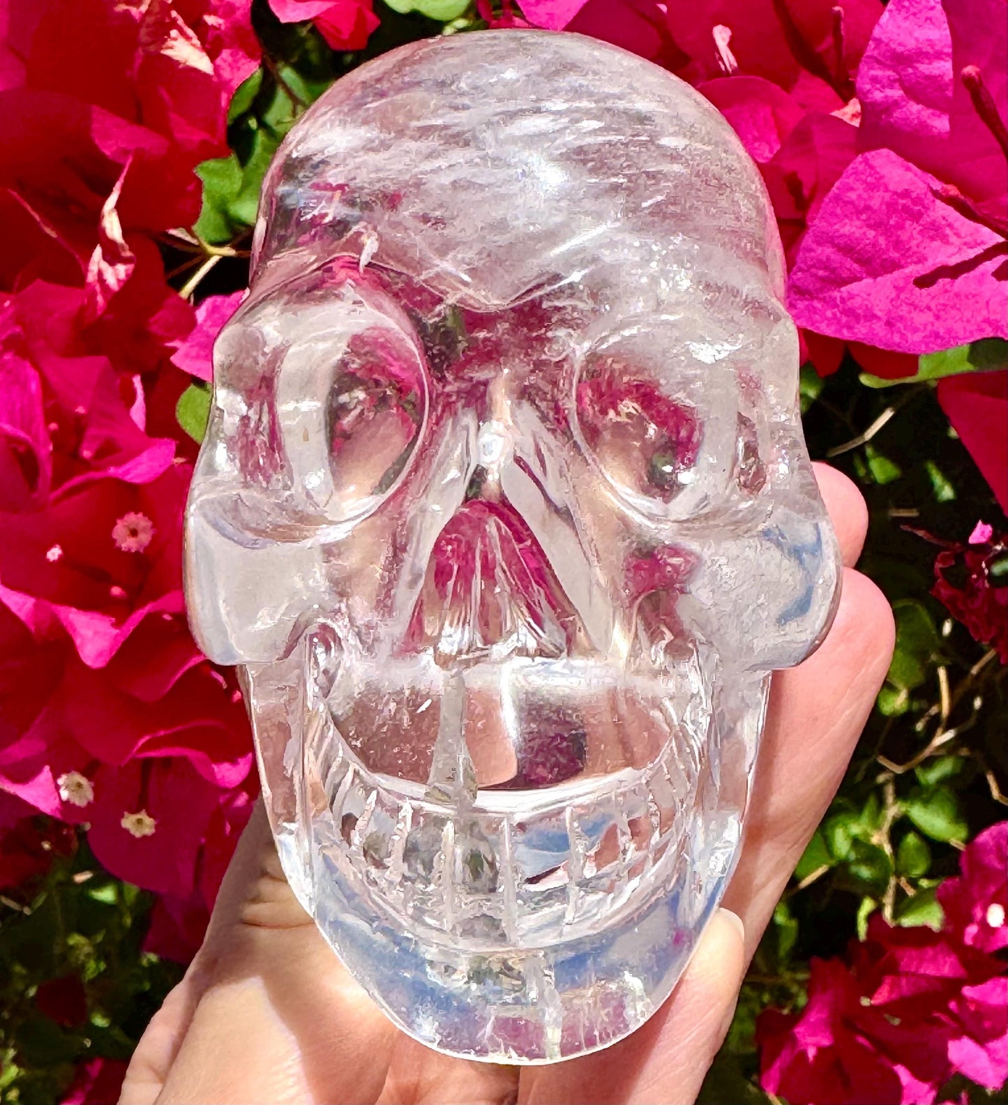 Exceptional Clear Quartz Crystal Skull