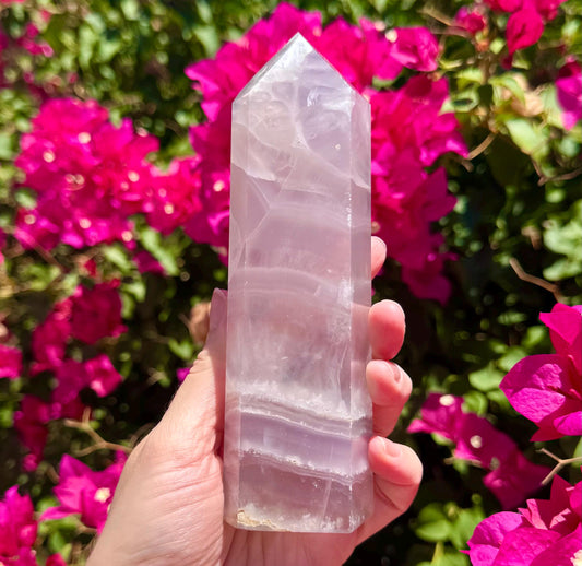 Big Lavender Fluorite Tower 6.25”