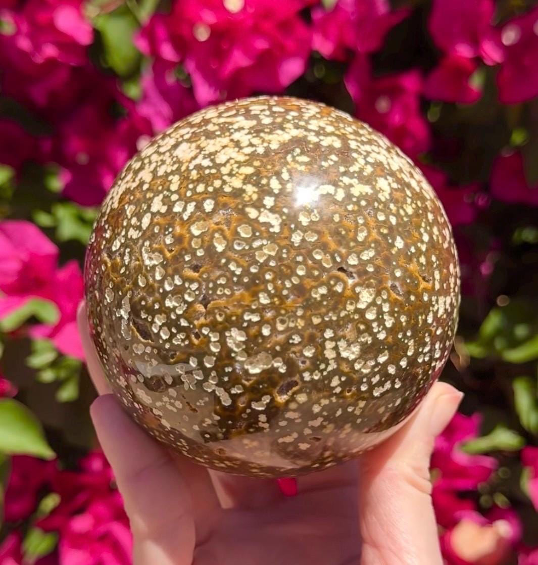 Big Sea Jasper Sphere 91mm Crystal Ball