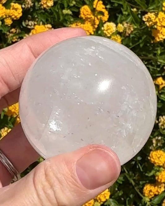 Optical Calcite Sphere Rainbow Crystal Ball