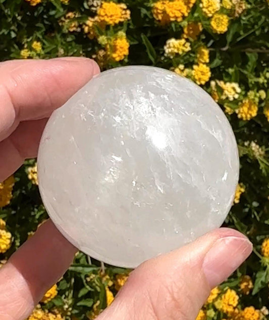 Optical Calcite Sphere Rainbow Crystal Ball