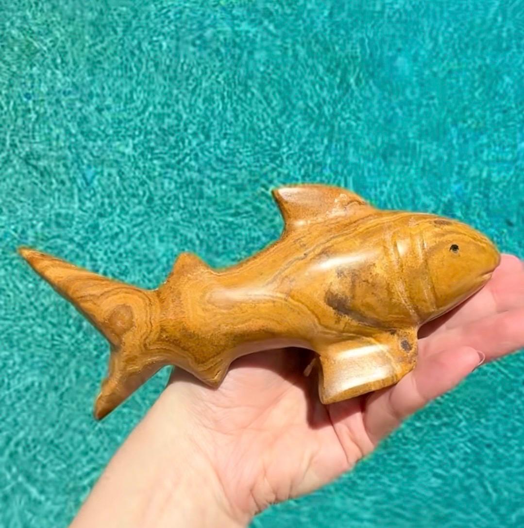 Onyx Shark Carving From Mexico