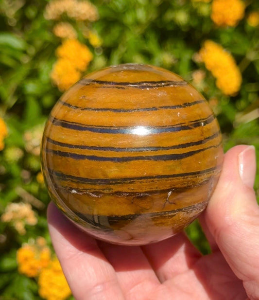 Tiger Iron Sphere Crystal Ball