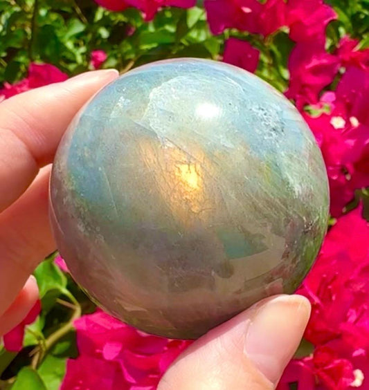 Sunset Labradorite Sphere Flashy Labradorite
