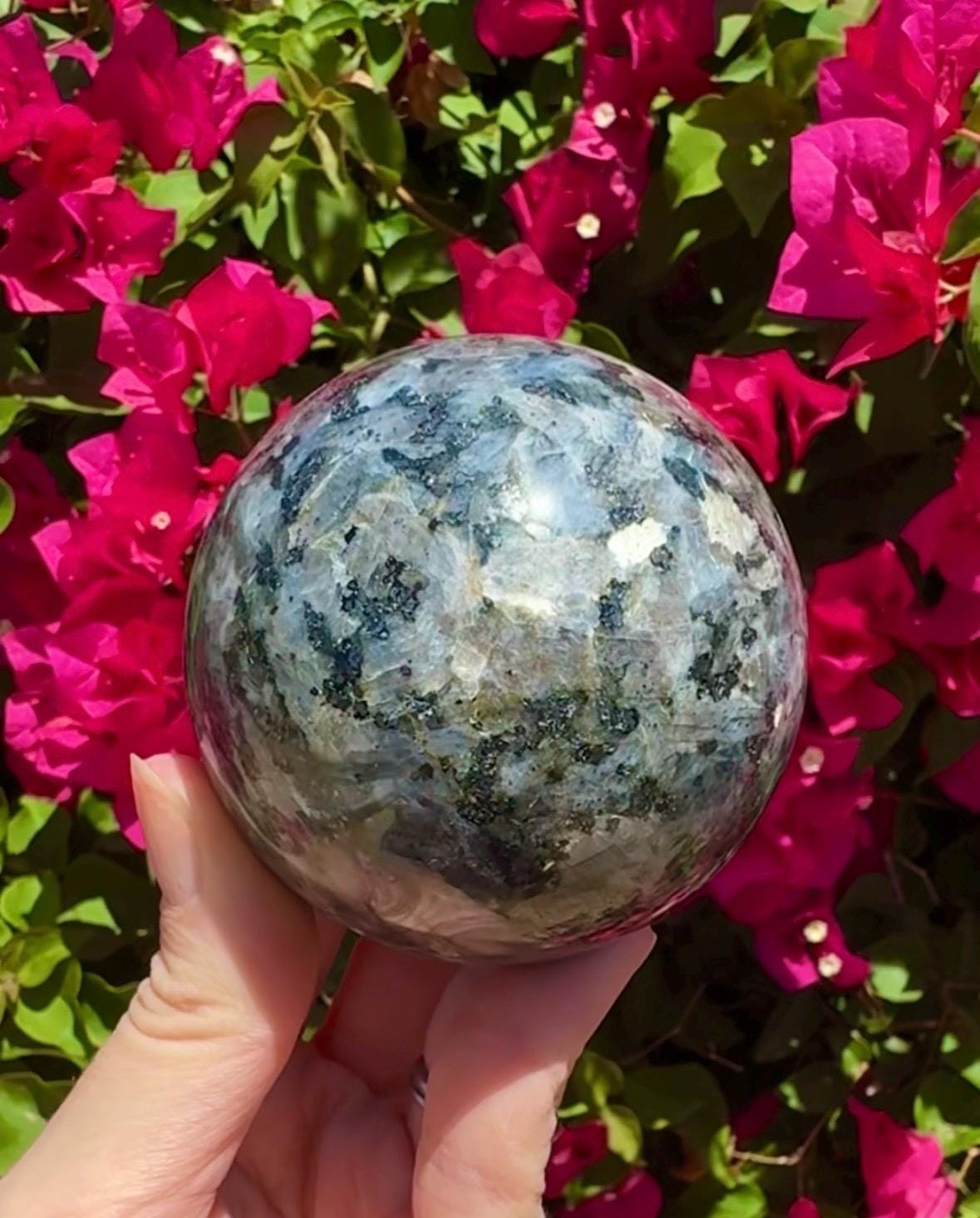 Larvikite Sphere Crystal Ball