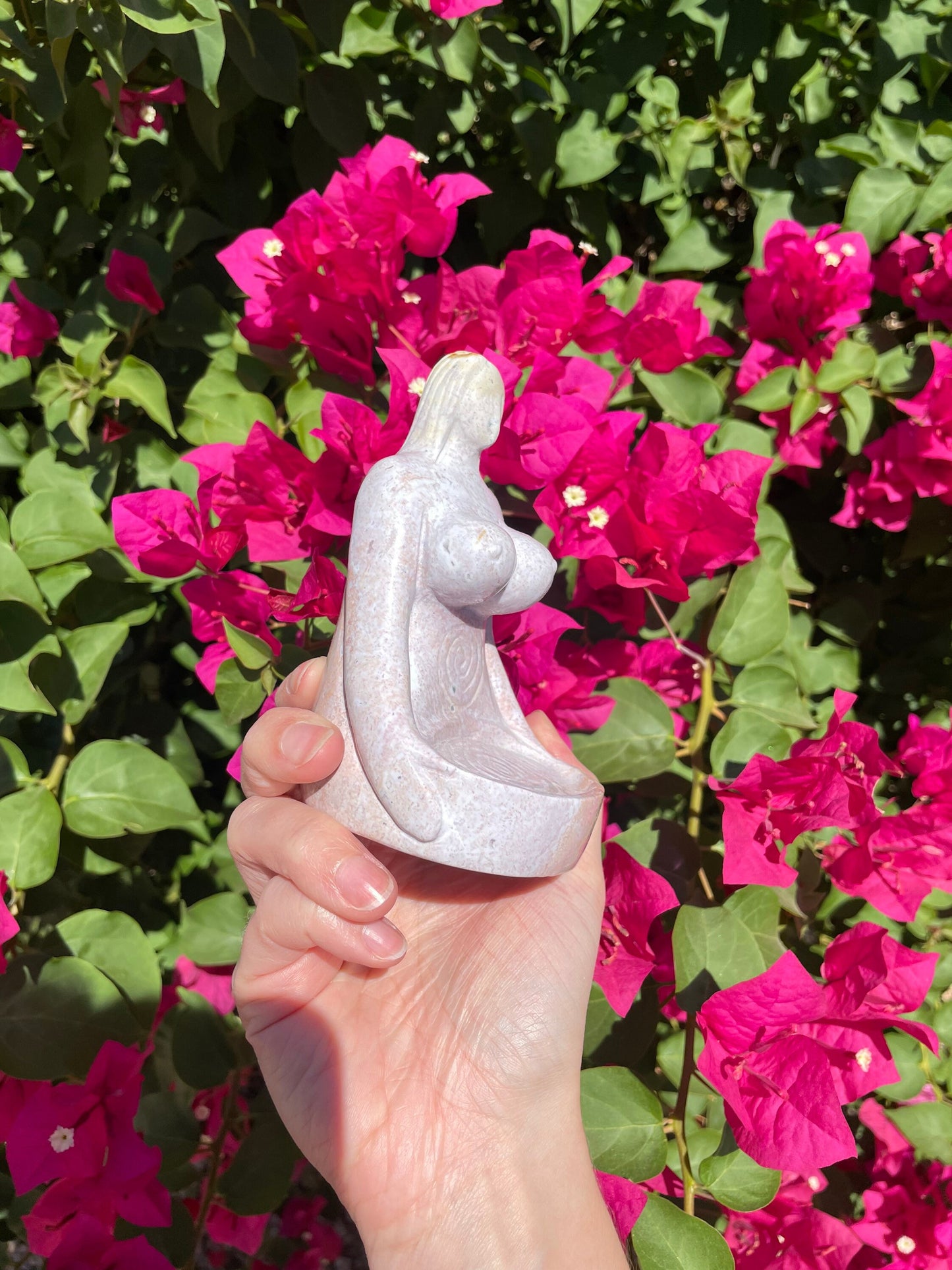 Ocean Jasper Goddess Carving