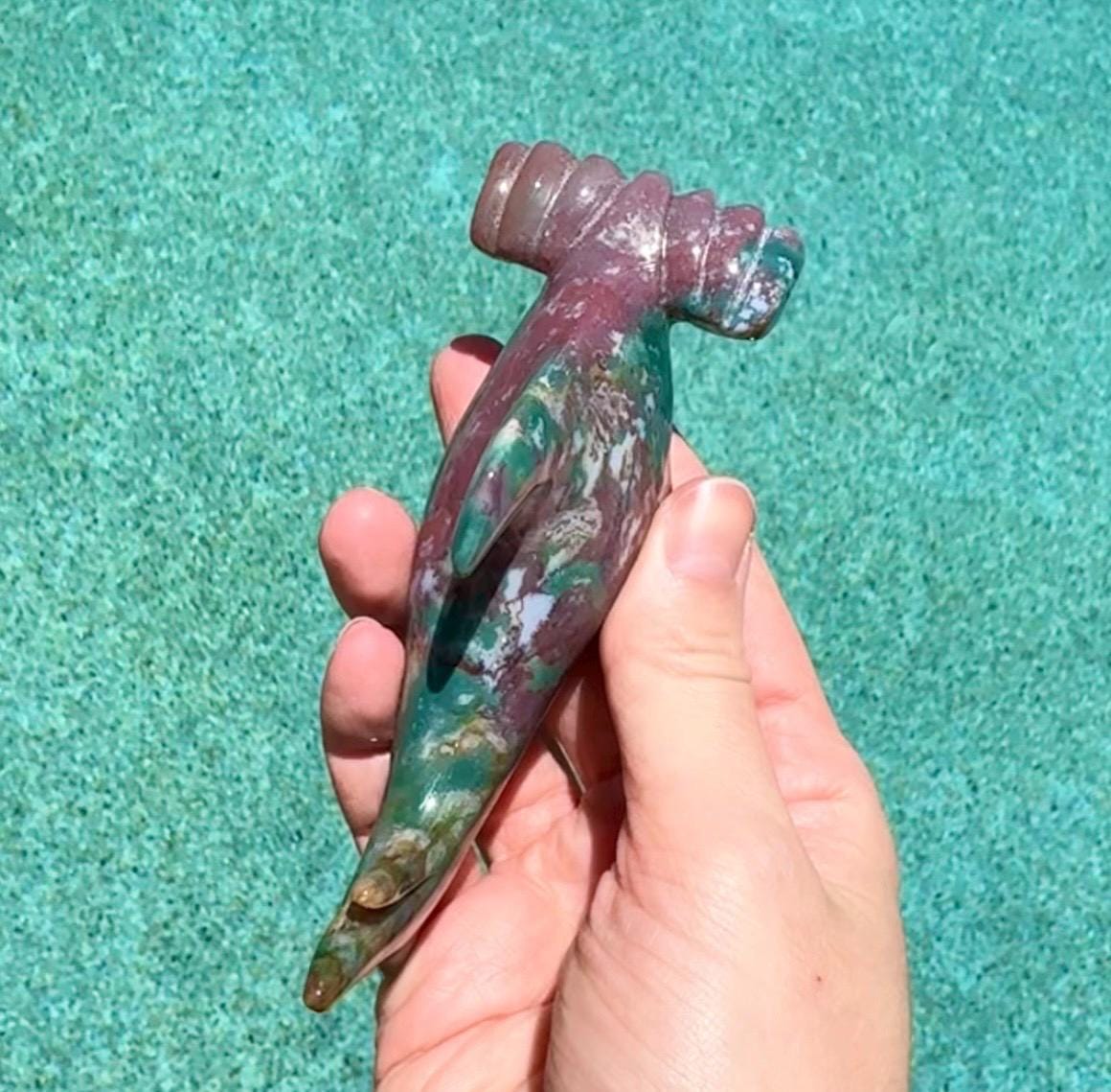 Colorful Ocean Jasper Hammerhead Shark