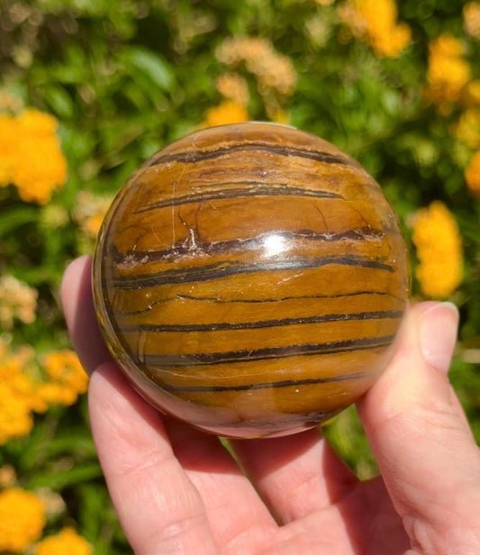 Tiger Iron Sphere Crystal Ball