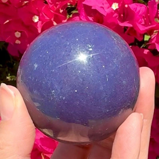 Sparkly Purple Aventurine Sphere *read description