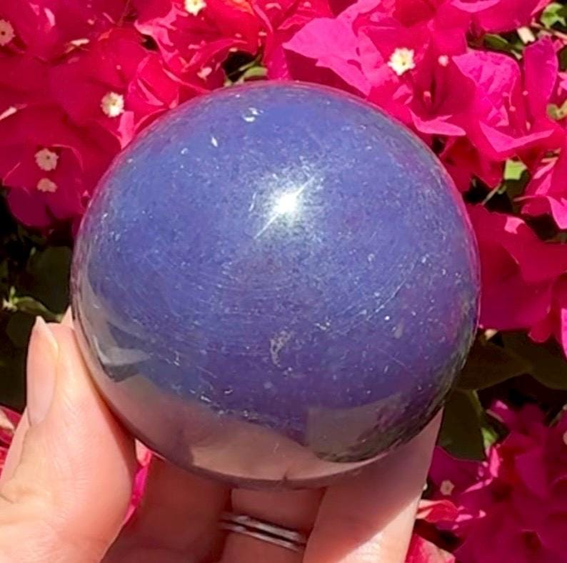 Sparkly Purple Aventurine Sphere *read description