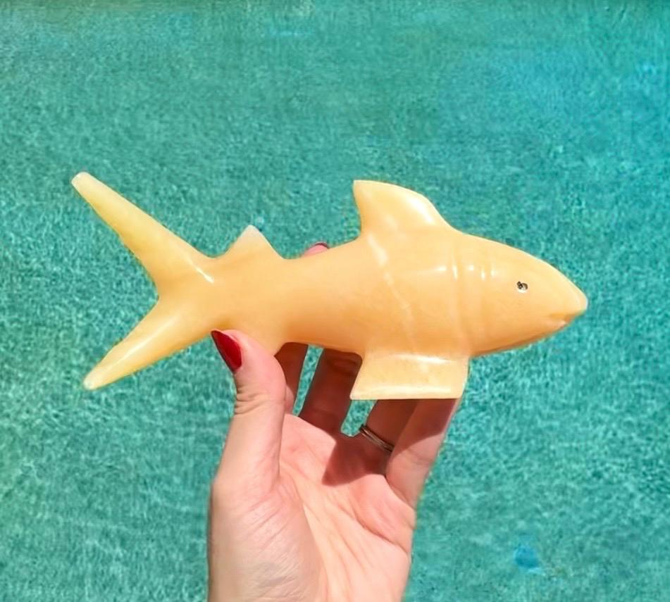 Onyx Shark Carving From Mexico