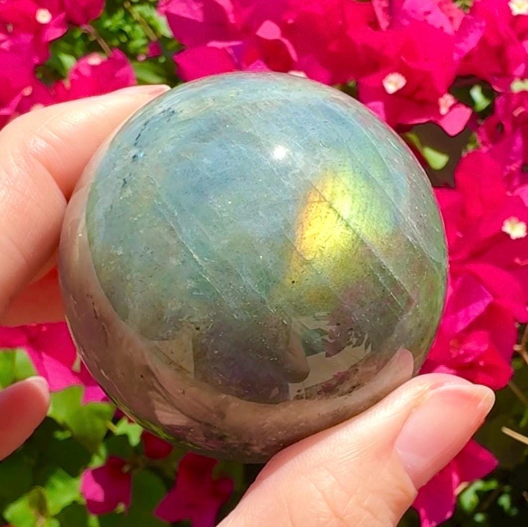 Sunset Labradorite Sphere Flashy Labradorite