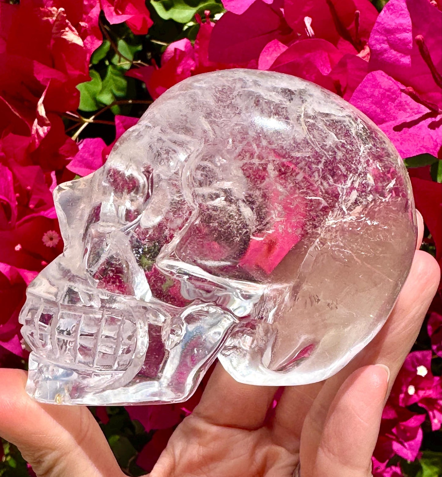 Exceptional Clear Quartz Crystal Skull