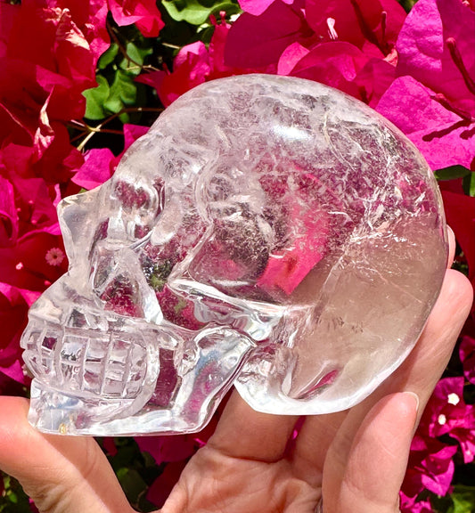 Exceptional Clear Quartz Crystal Skull