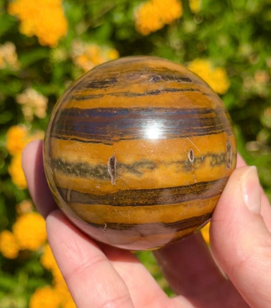 Tiger Iron Sphere Crystal Ball