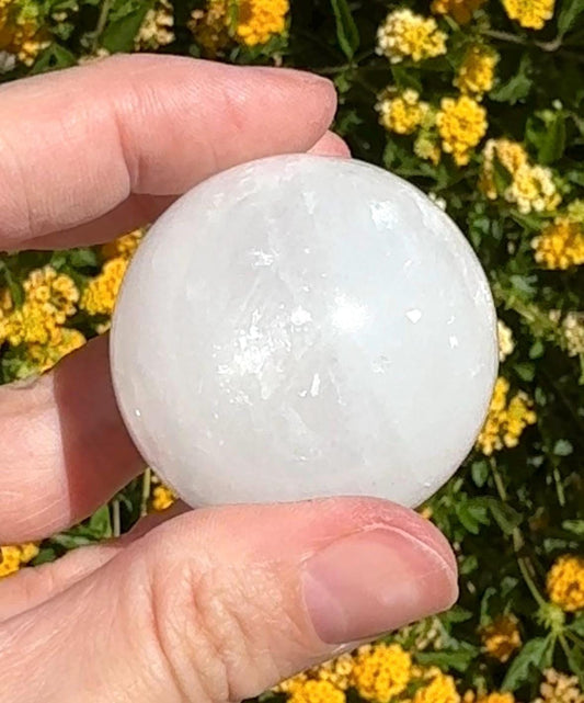Optical Calcite Sphere Rainbow Crystal Ball