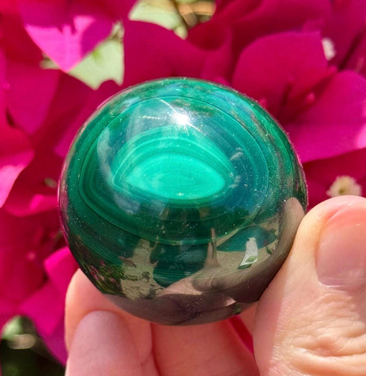 Stunning Malachite Sphere