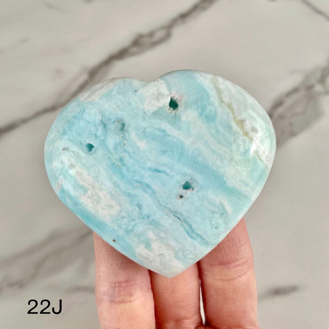 Caribbean Calcite Heart