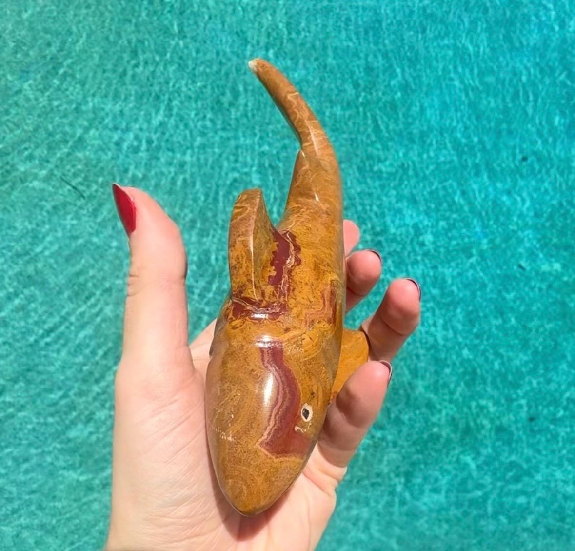 Onyx Shark Carving From Mexico