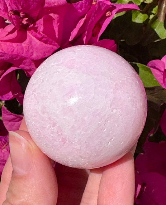 Pink Aragonite Sphere Crystal Ball