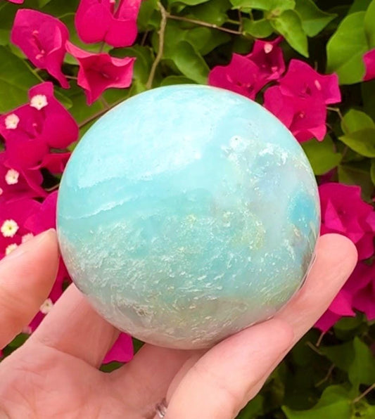 Madagascar Amazonite Sphere Ocean Blue Crystal Sphere