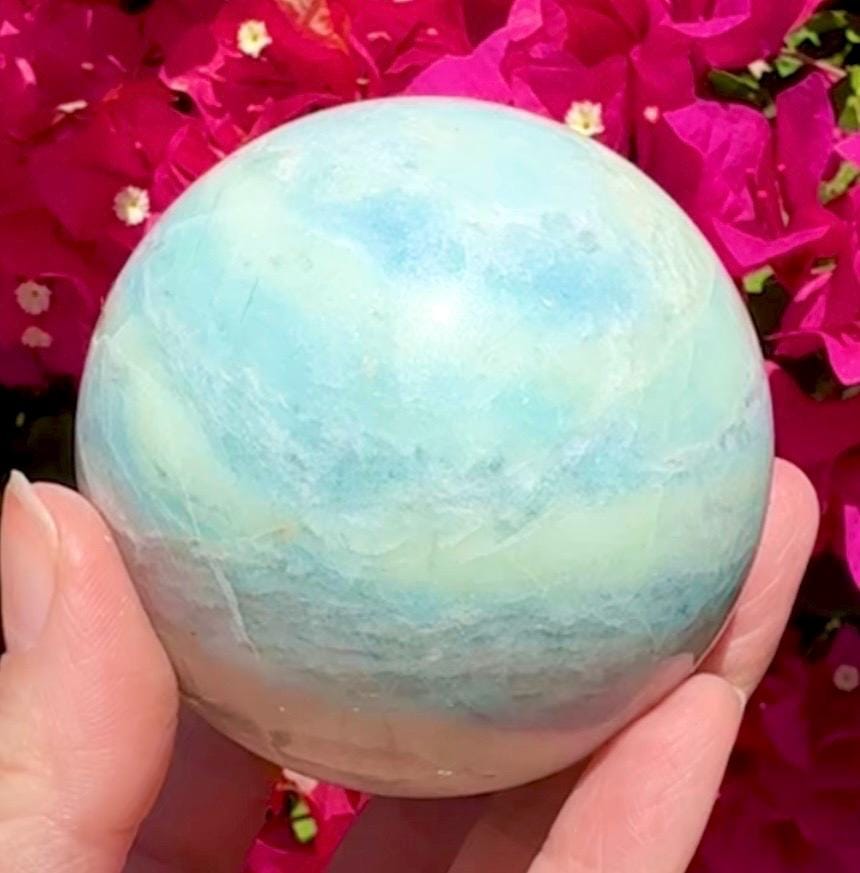 Beautiful Blue Sky Calcite Sphere