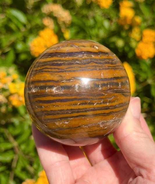 Tiger Iron Sphere Crystal Ball