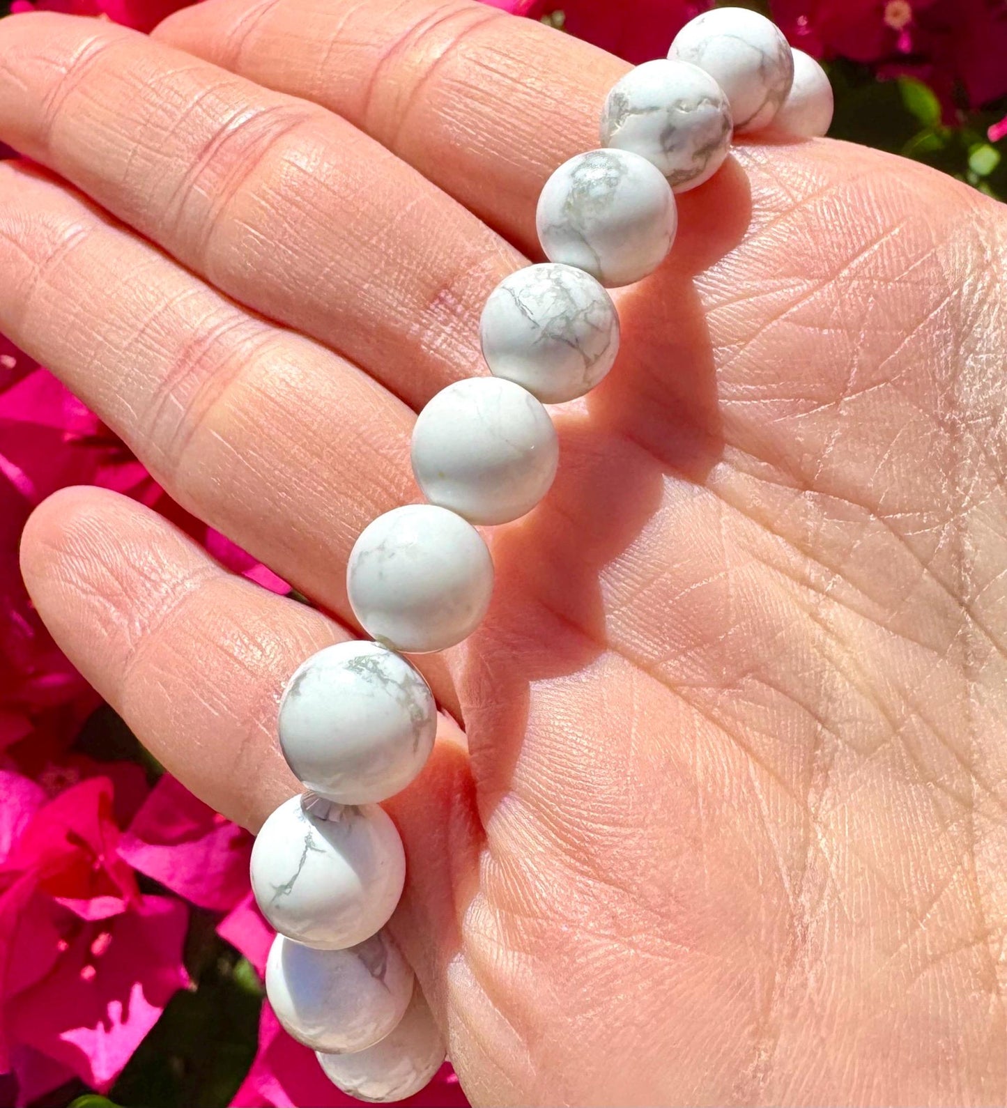 Beautiful White Howlite Bracelet
