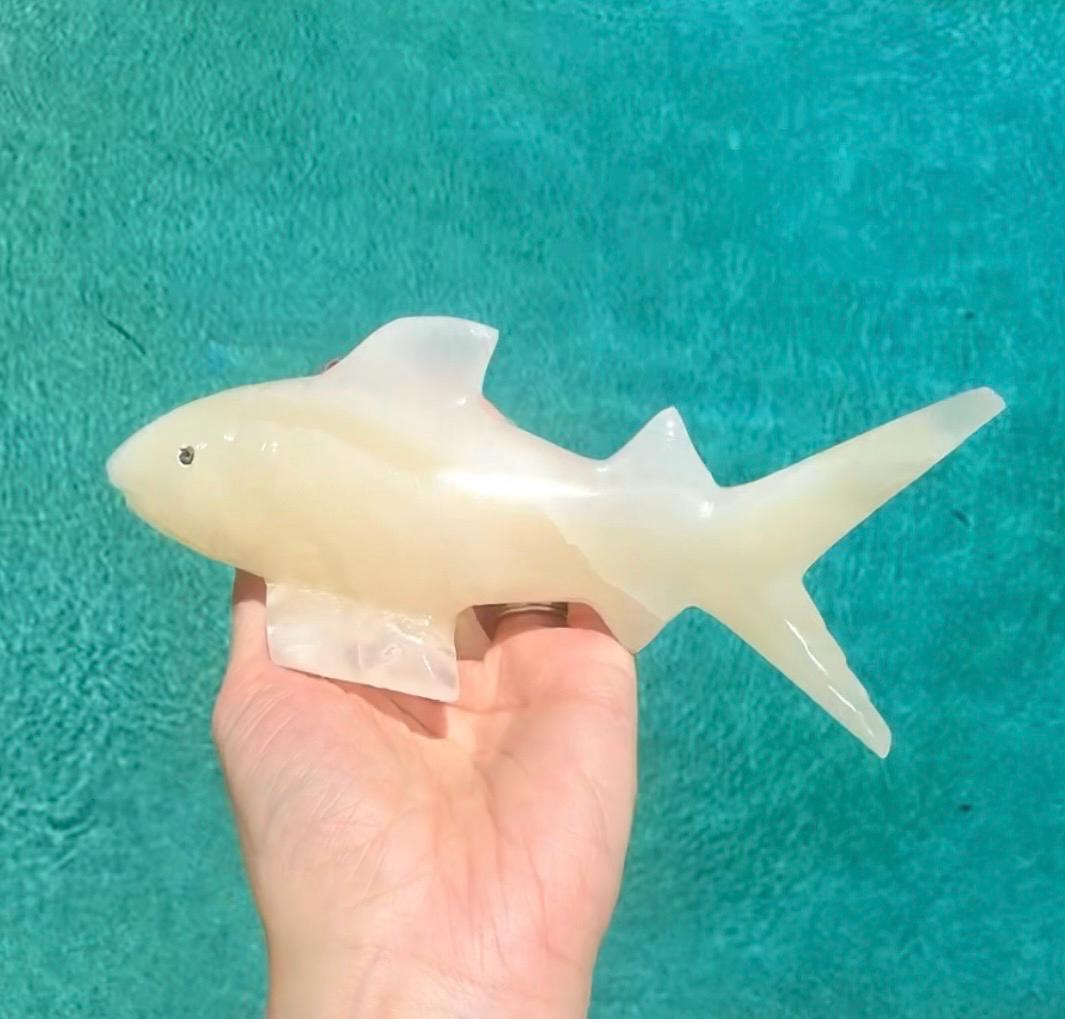 Onyx Shark Carving From Mexico