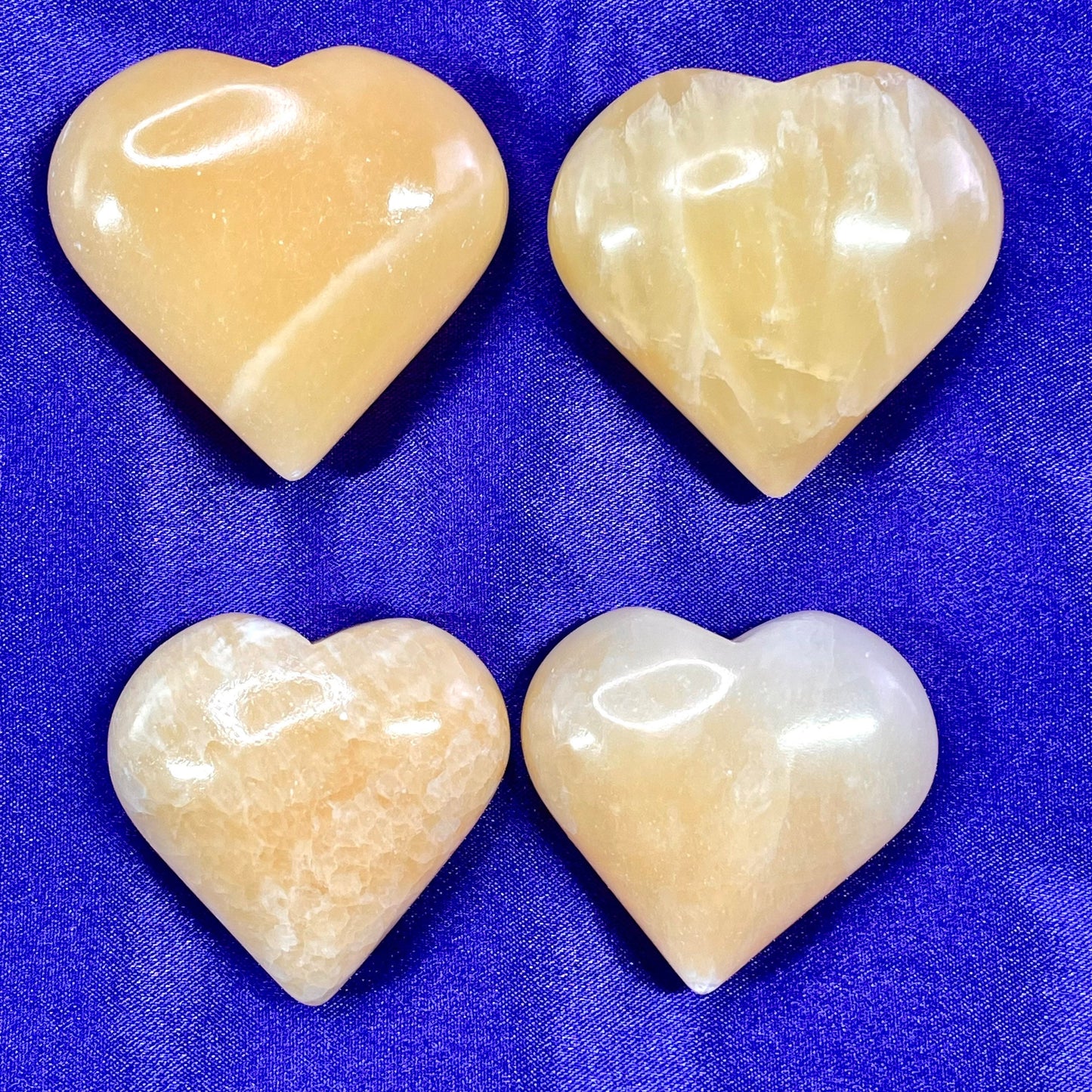 Orange Calcite Heart
