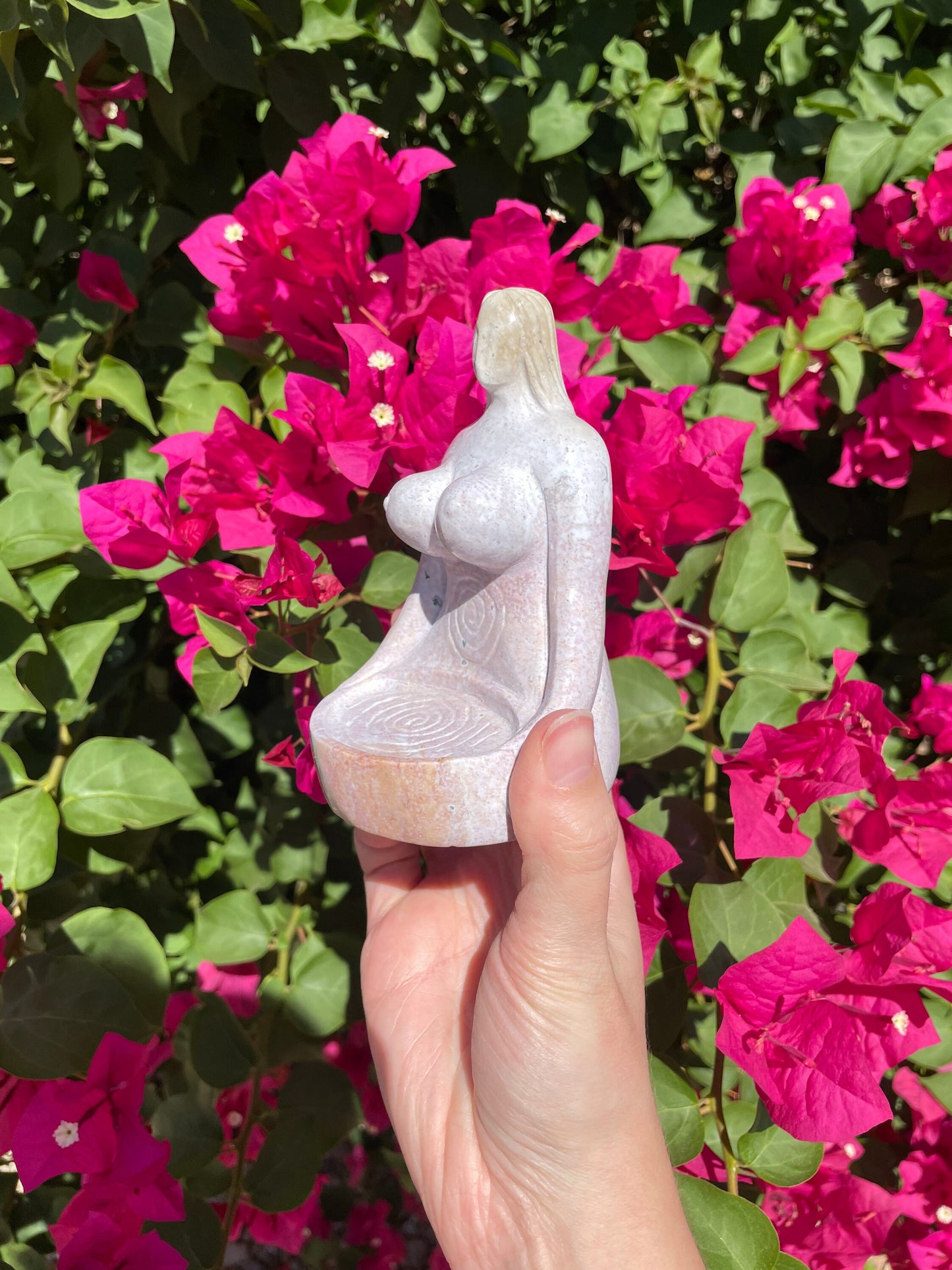 Ocean Jasper Goddess Carving