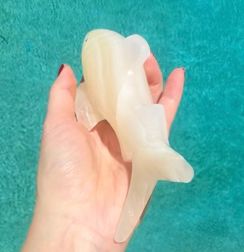 Onyx Shark Carving From Mexico