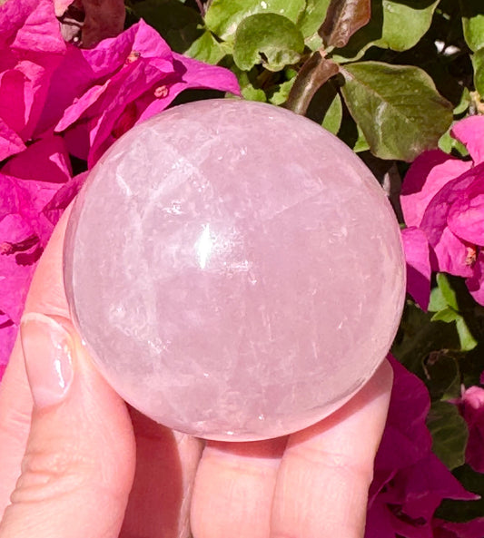 Rose Quartz Sphere Crystal Ball