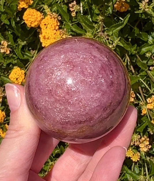 Strawberry Quartz Sphere Crystal Ball