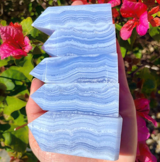 Gorgeous Blue Lace Agate Tower