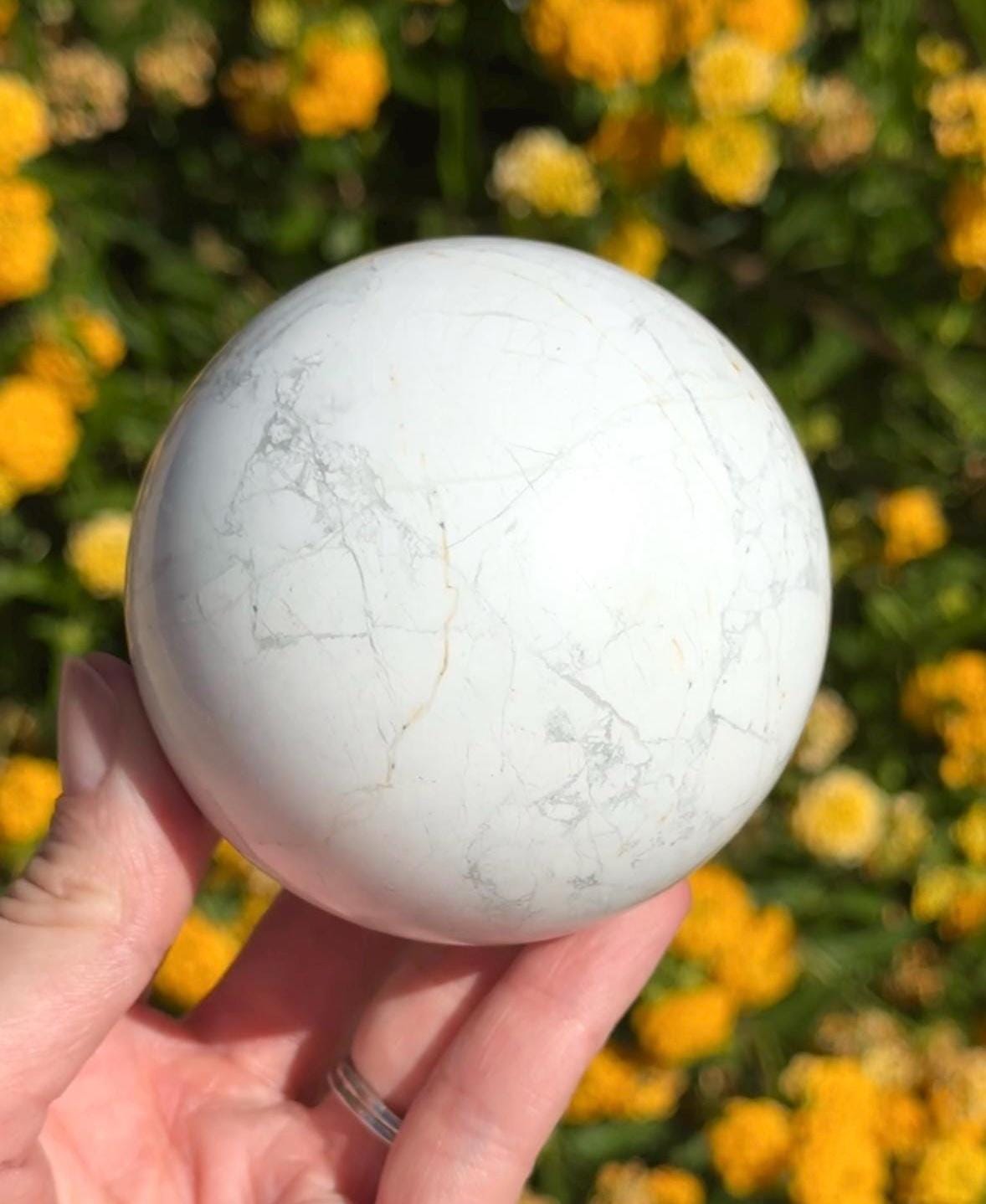 Howlite Crystal Sphere