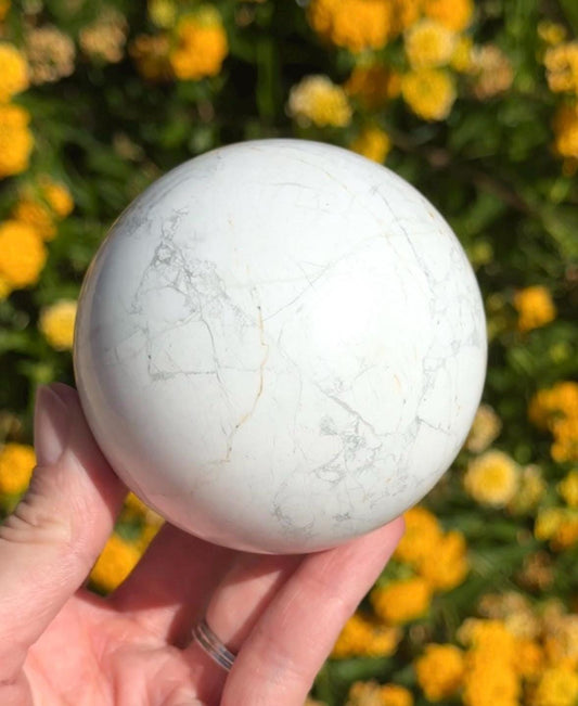 Howlite Crystal Sphere