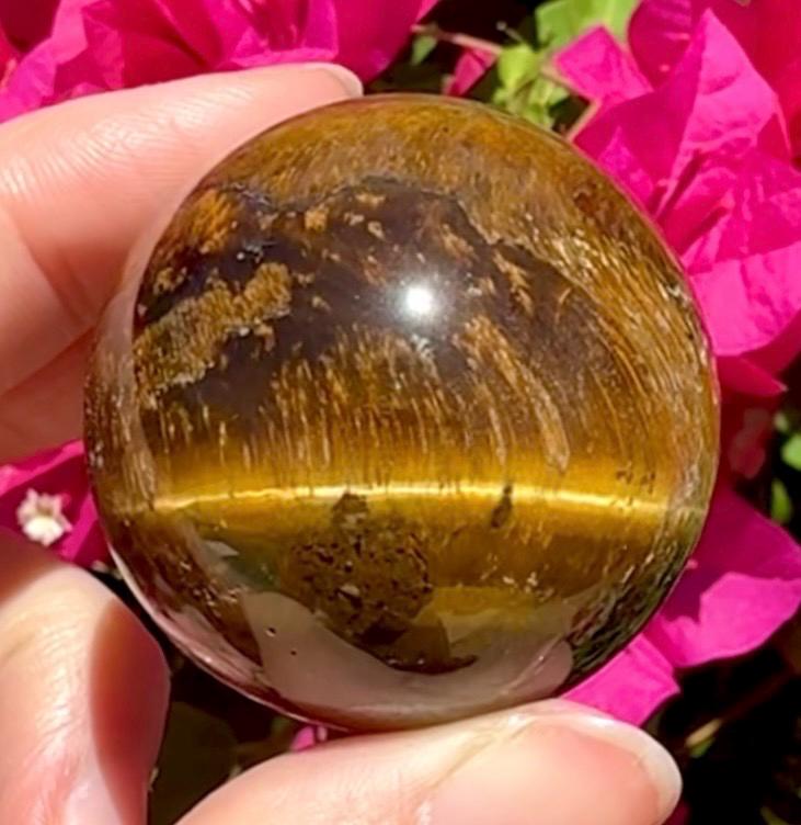 Super Flashy Tiger Eye Sphere