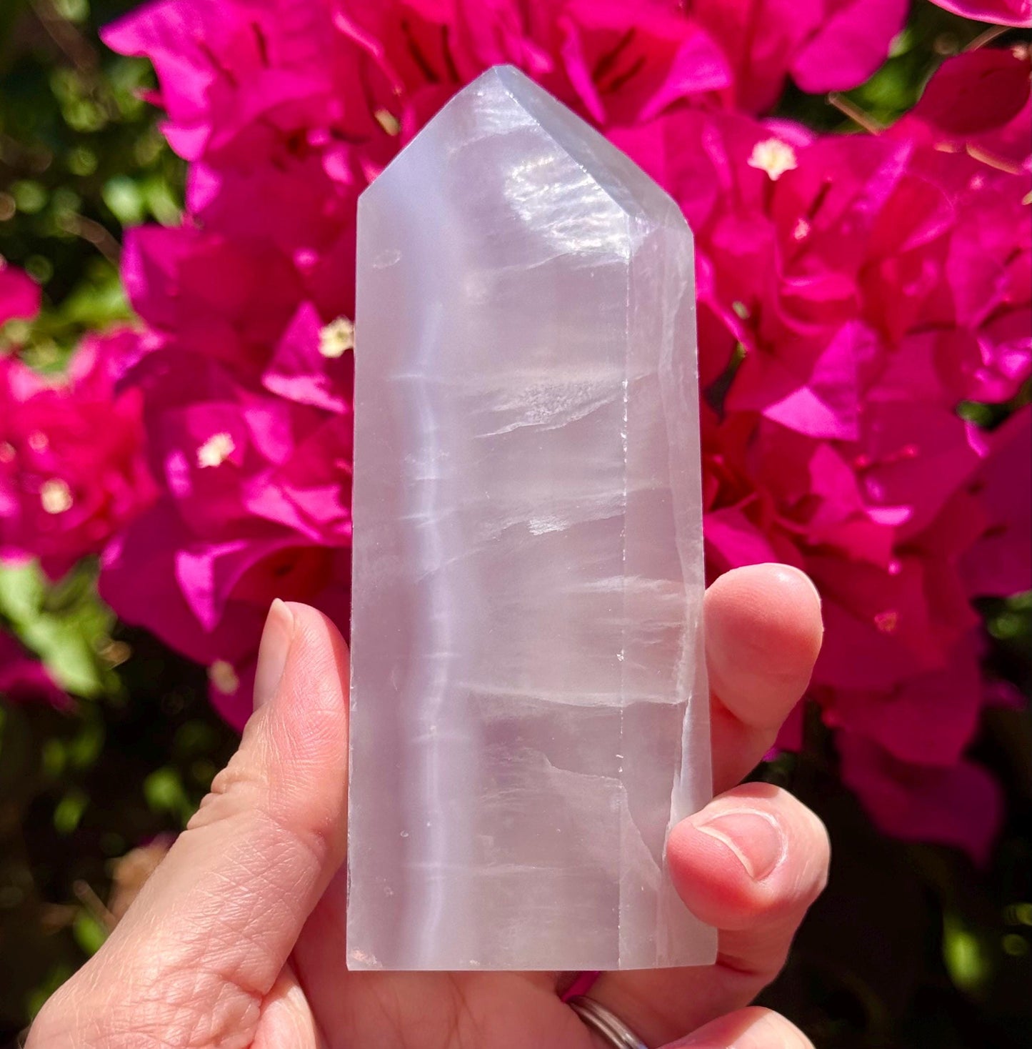 Stunning Lavender Fluorite Tower 4.25”