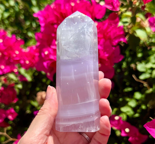 Stunning Lavender Fluorite Tower 5”
