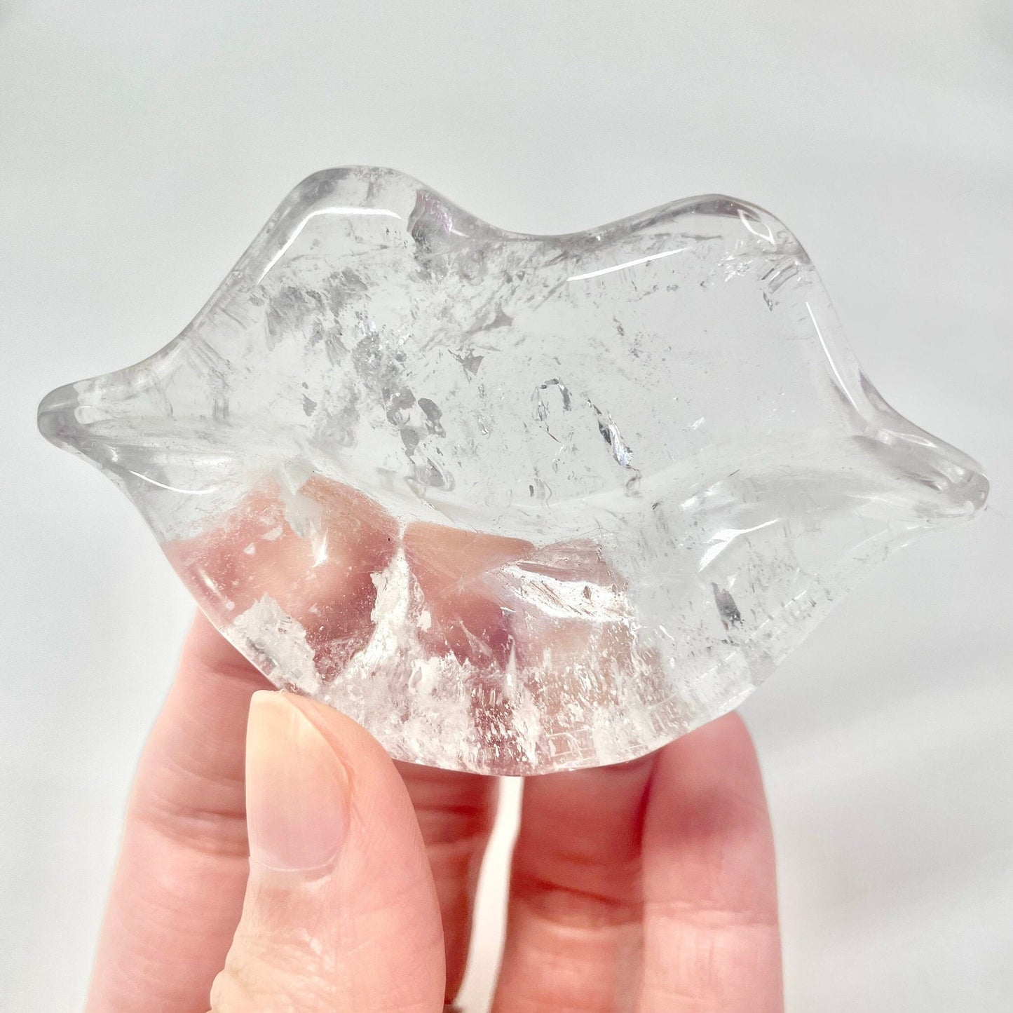 Clear Quartz Crystal Lips