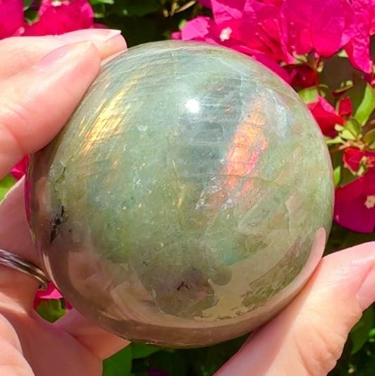 Sunset Labradorite Sphere Flashy Labradorite