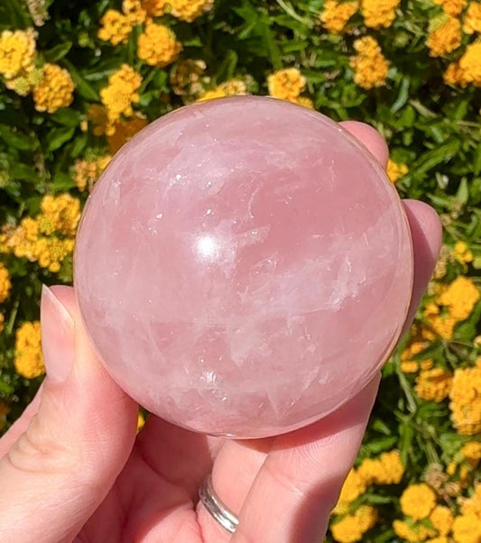 Rose Quartz Sphere Crystal Ball