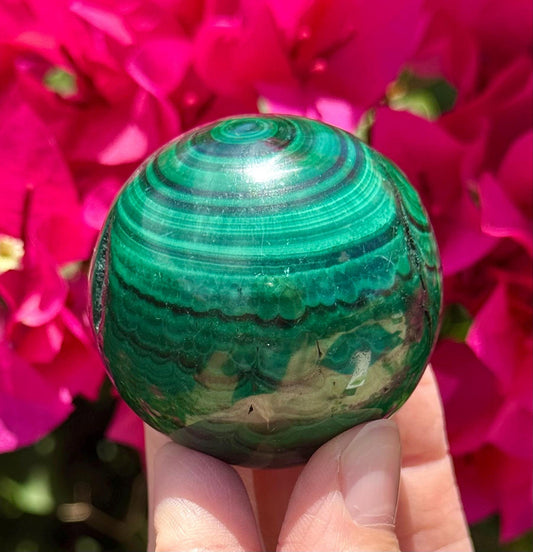 Gorgeous Malachite Sphere