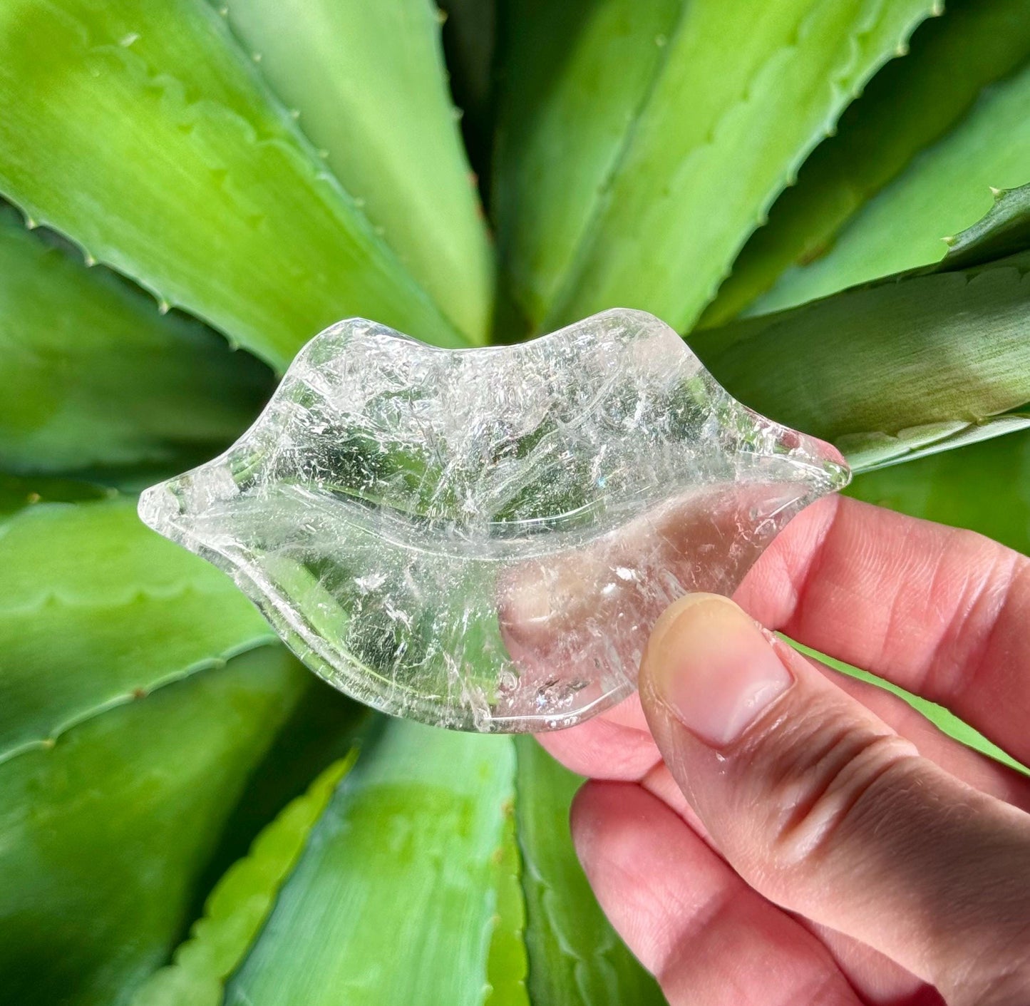 Clear Quartz Crystal Lips