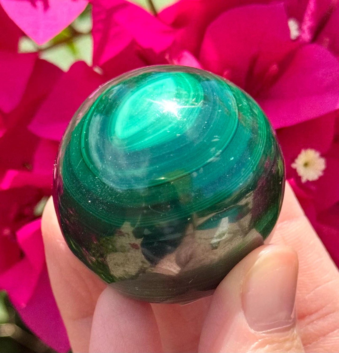 Stunning Malachite Sphere