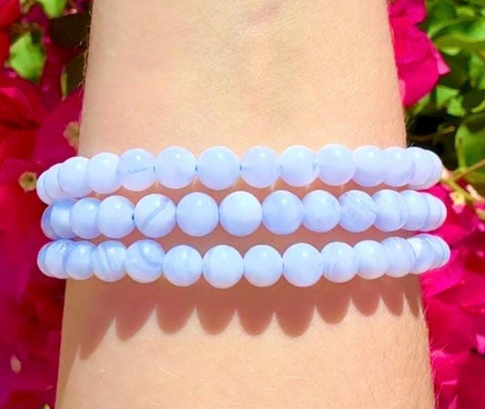Beautiful Blue Lace Agate Bracelet