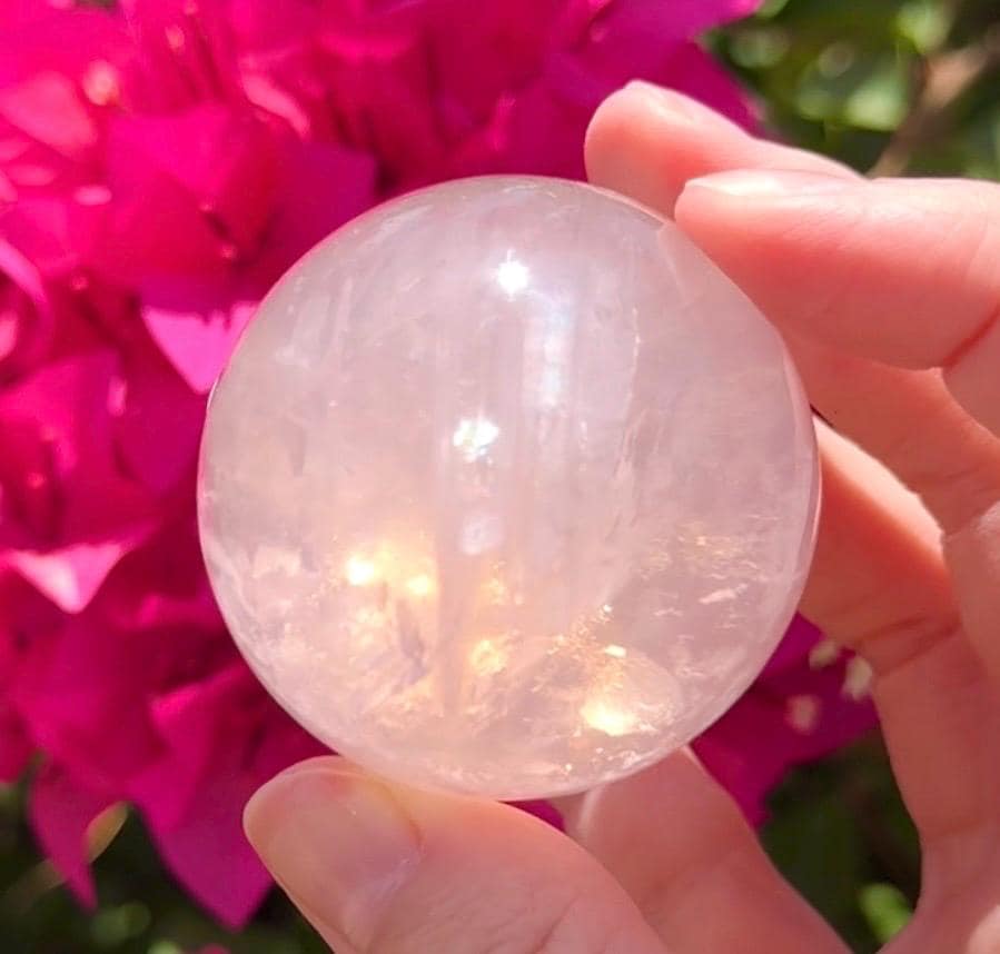 Stunning Star Rose Quartz Sphere